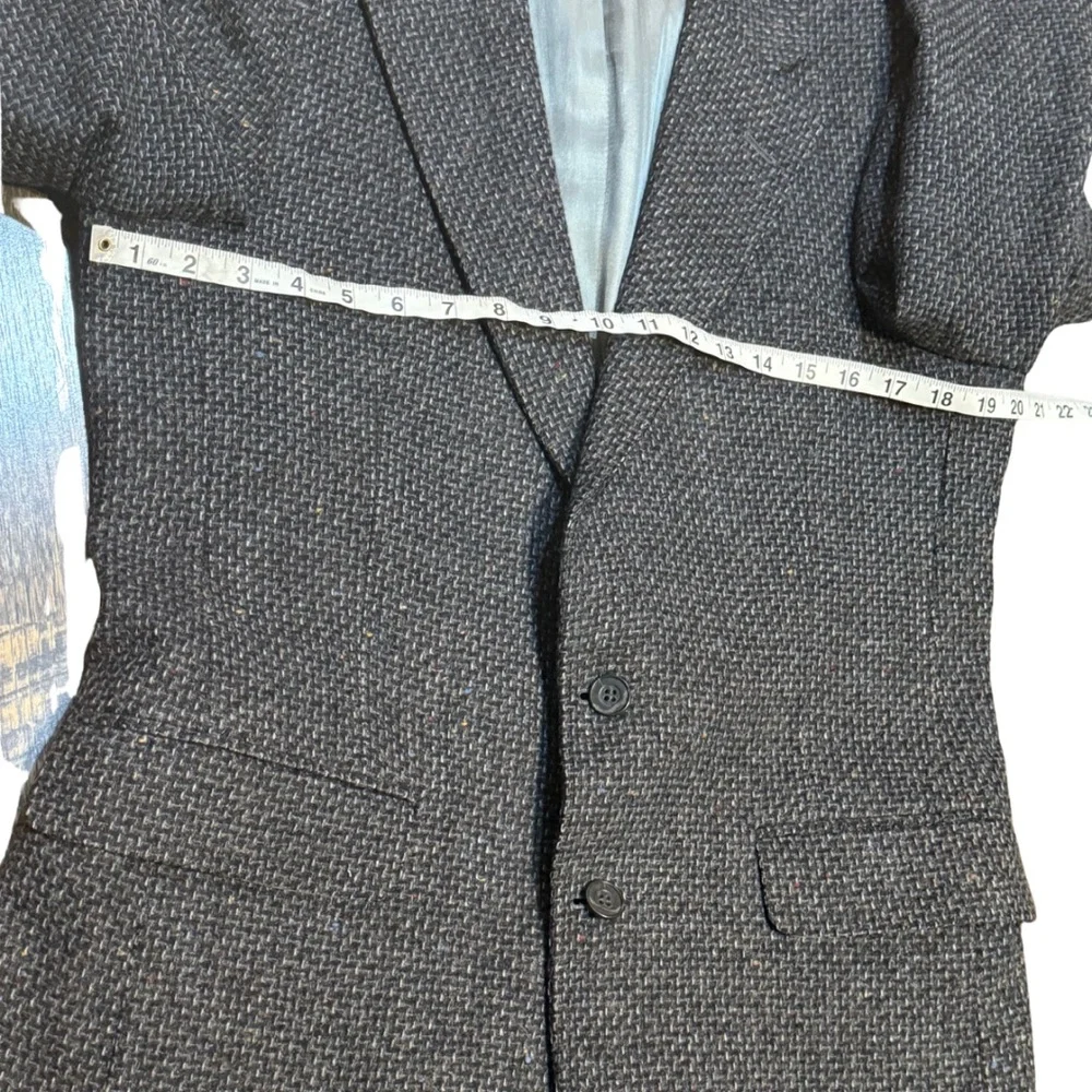Gentry 100% Wool Blazer 42R | Tailored in USA‎ Gray Tweed